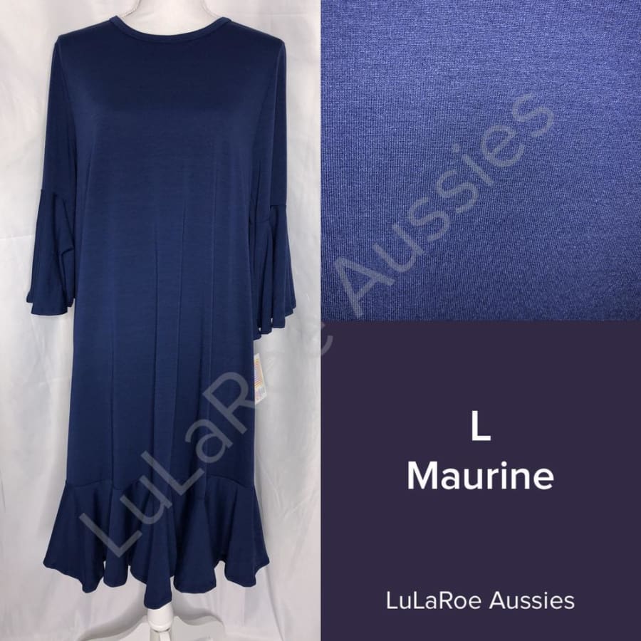LuLaRoe Maurine L / Blue Dresses