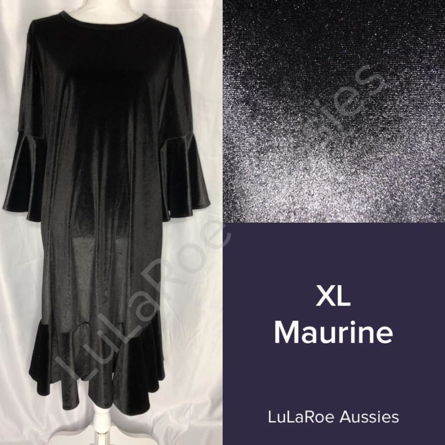LuLaRoe Maurine XL / Black velvet Dresses