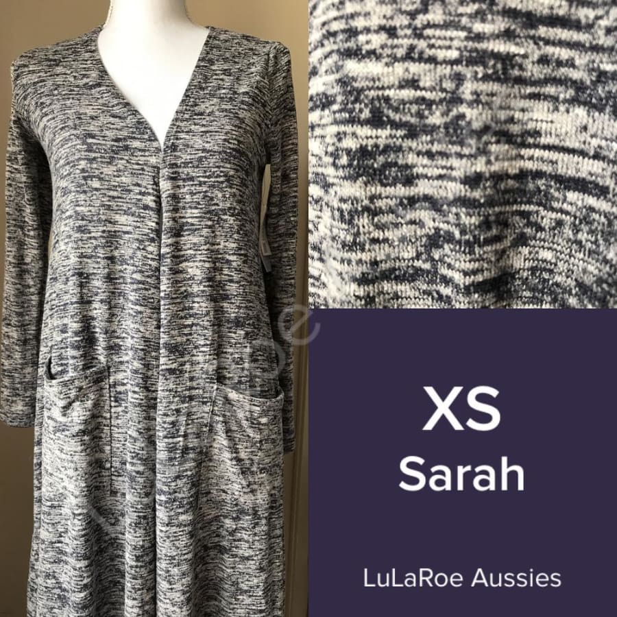 Lularoe Sarah Xs / Navy/grey Marle Coverups