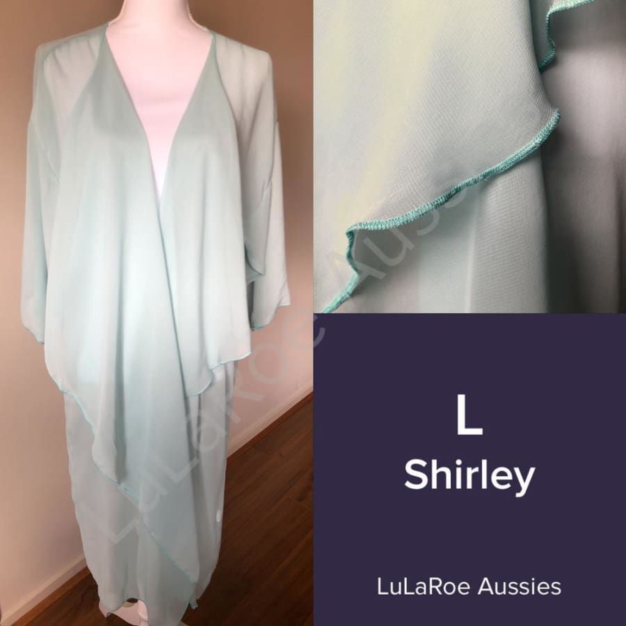 Lularoe Shirley L / Pale Green Chiffon Coverups