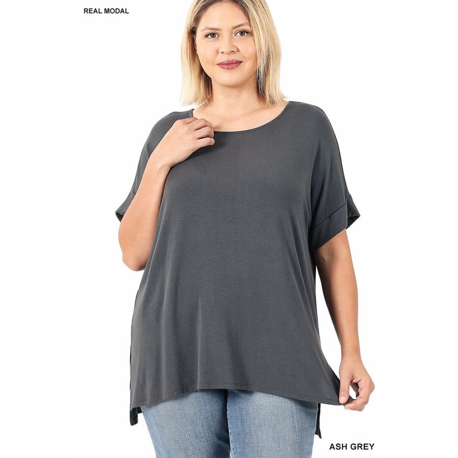 Zenana Outfitters, Tops, Zenana Outfitters Short Sleeve Grey Shirt
