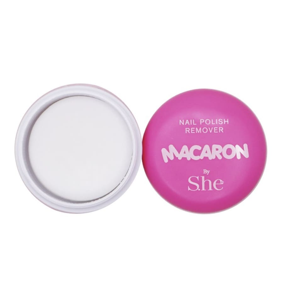 New! Makeup S.he Macaron Nail Polish Remover - 6 Colours Pink Nail Polish Remover