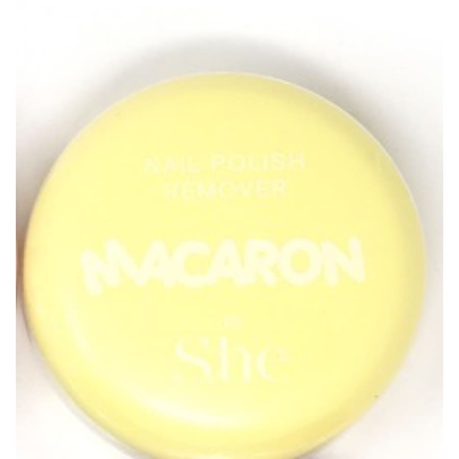New! Makeup S.he Macaron Nail Polish Remover - 6 Colours Yellow Nail Polish Remover