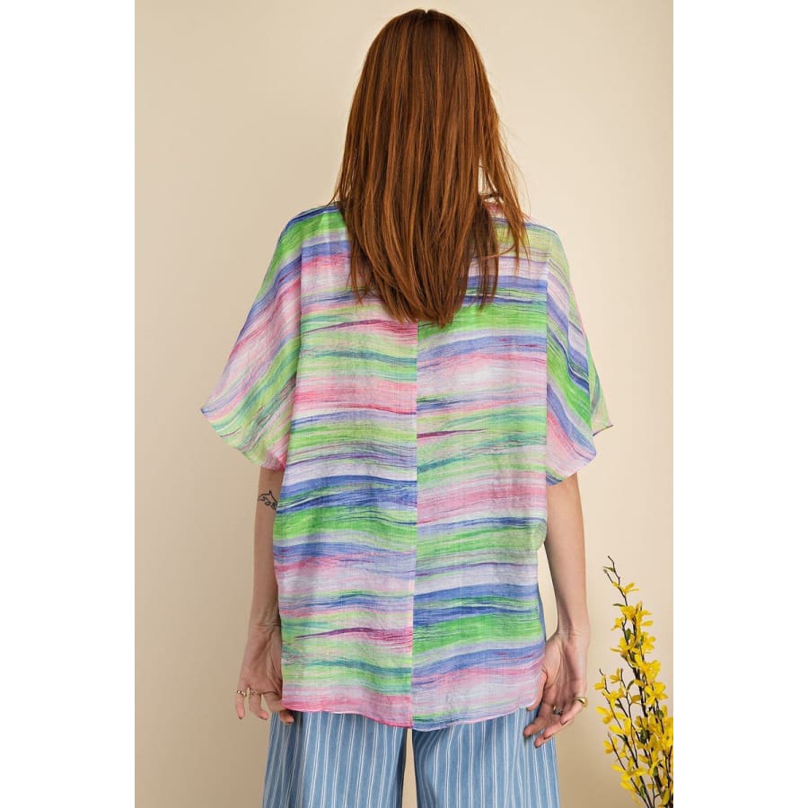 NEW! Multicolour Tie Dye Boho Kimono Kimono