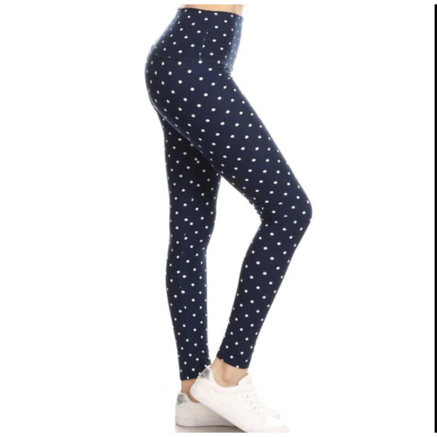 Navy Dot Navy Dot / OS Leggings