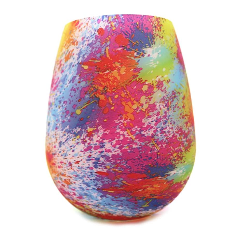 New! Silicone Beverage Cup - Rainbow Burst Drinkware