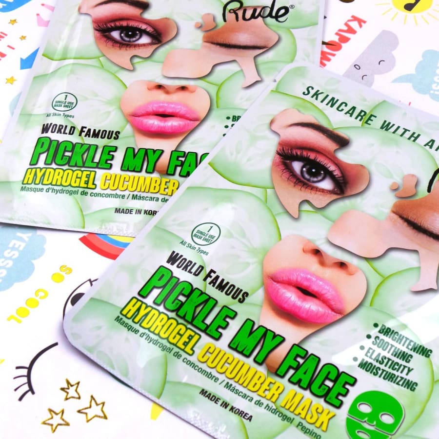 NEW! Pickle My Face Hydrogel Cucumber Mask Sheet Mask