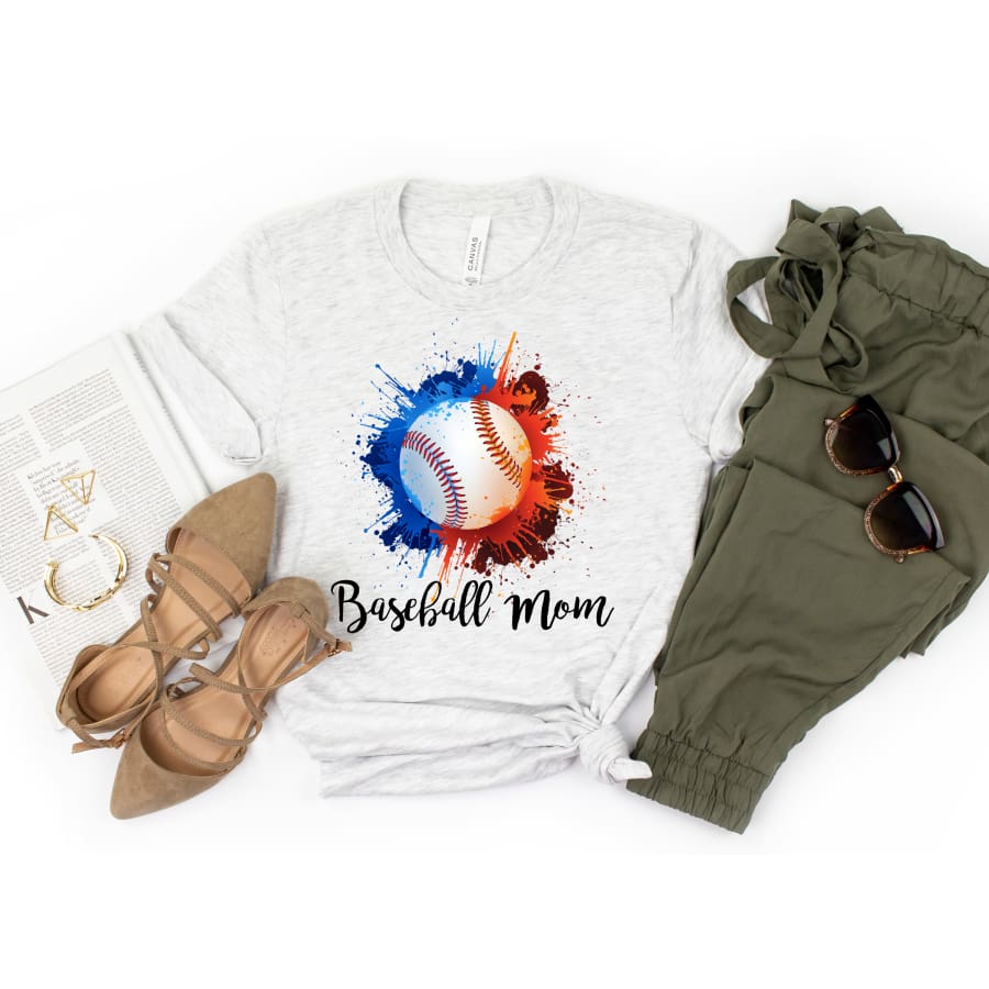 PREORDER Custom Design T-Shirts - Baseball Mom - ETA 4-6 weeks Adult XS / White T Shirts