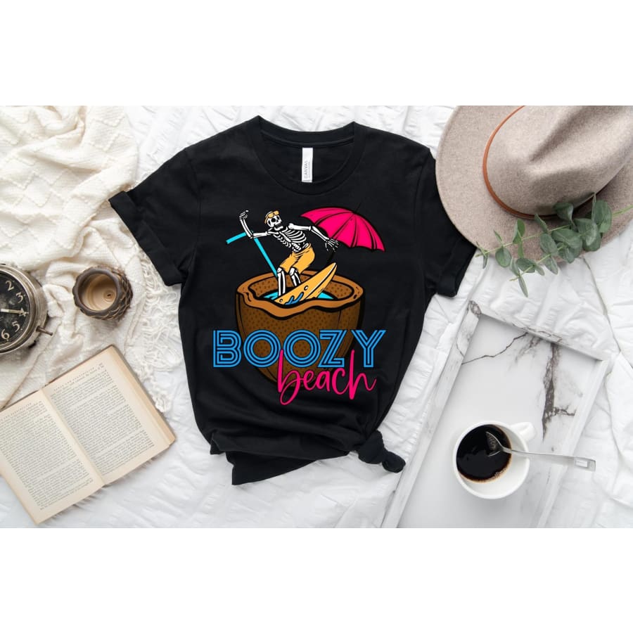 PREORDER Custom Design T-Shirts - Boozy Beach - ETA 4-6 weeks T Shirts