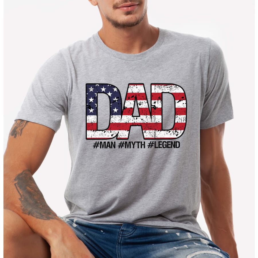 PREORDER Custom Design T-Shirts - Dad Myth - ETA 4-6 weeks T Shirts