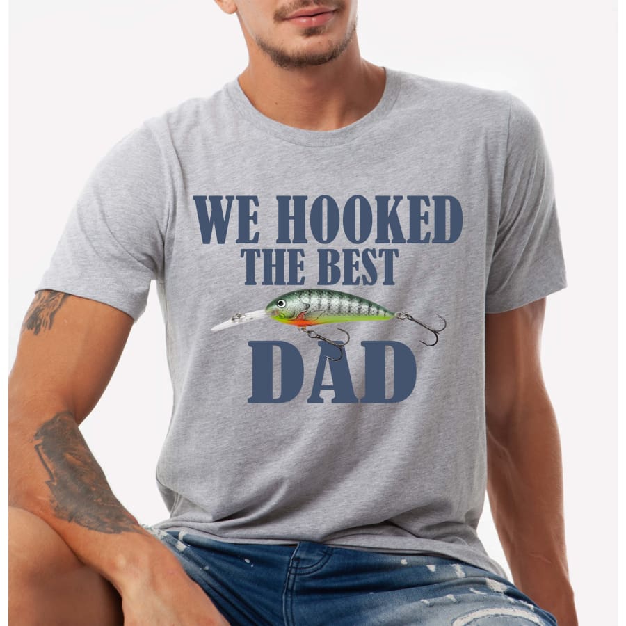 PREORDER Custom Design T-Shirts - Hooked Dad - ETA 4-6 weeks T Shirts