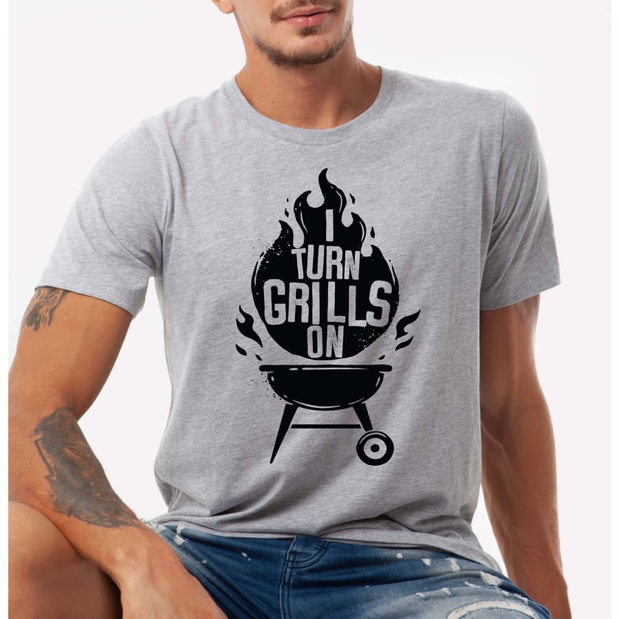 PREORDER Custom Design T-Shirts - Turn Grills On - ETA 4-6 weeks T Shirts