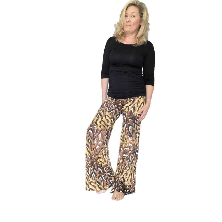 NEW! Printed Palazzo Pants in Slinky Fabric Palazzo Pants