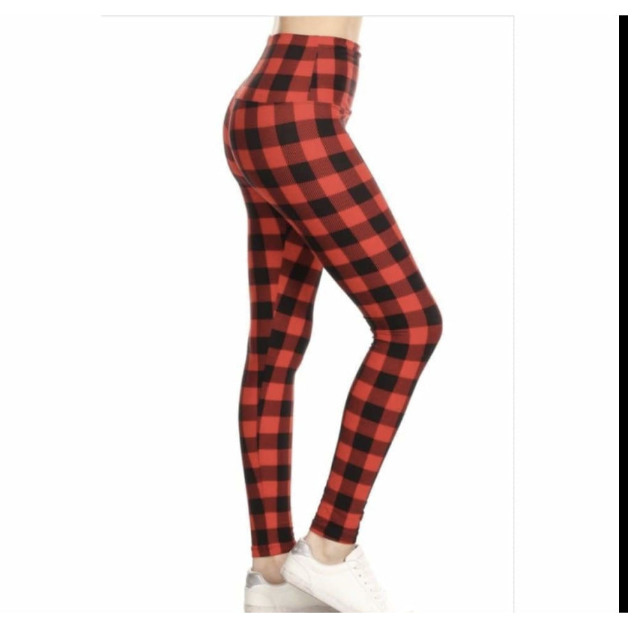 Red Buffalo Plaid Red Buffalo Plaid / OS Leggings