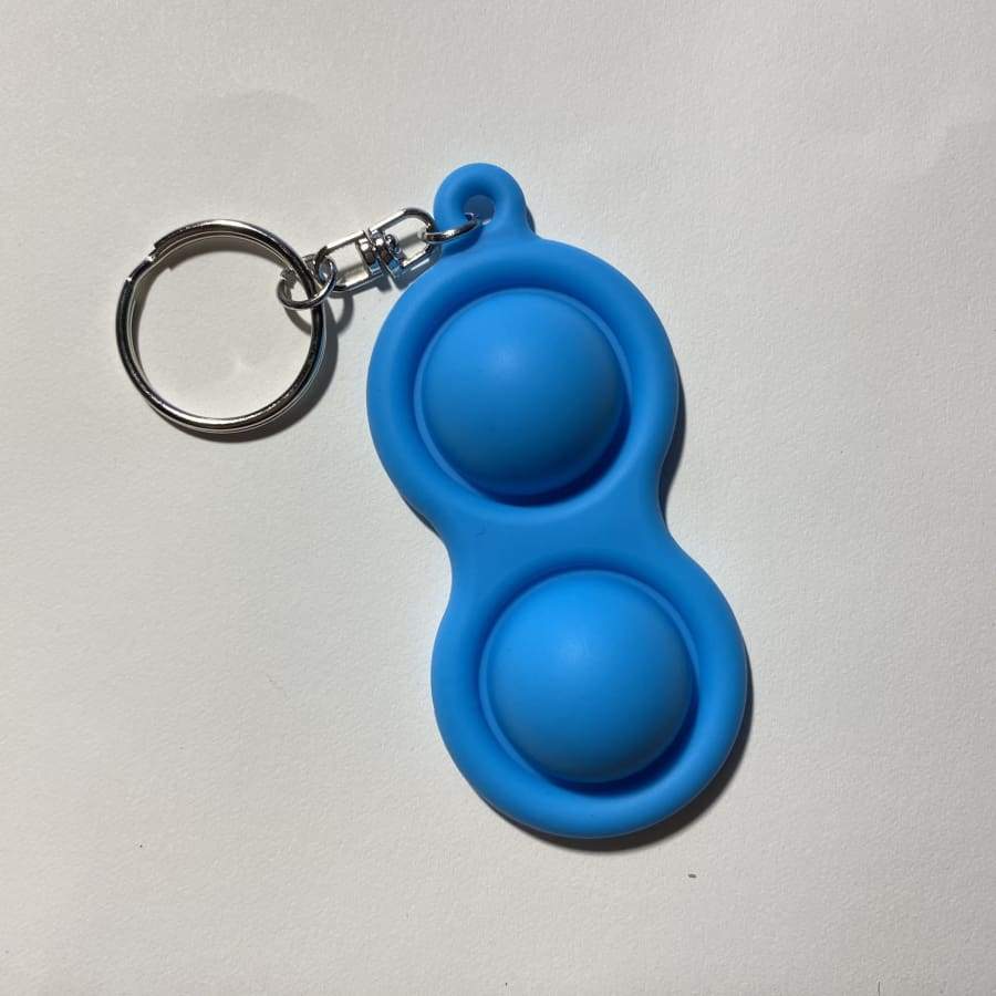 NEW! Sensory Pop It Toys Various Shapes and Colours! 2 Pop Blue Keychain Accessories