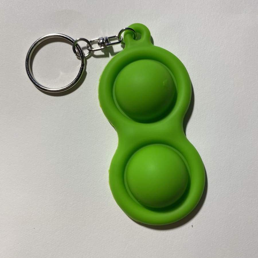 NEW! Sensory Pop It Toys Various Shapes and Colours! 2 Pop Green Keychain Accessories