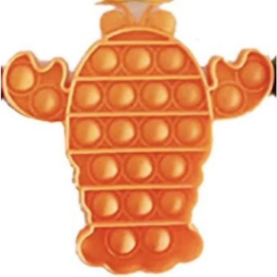NEW! Sensory Pop It Toys Various Shapes and Colours! Lobster / Orange Accessories