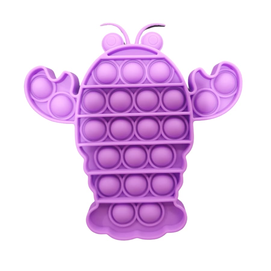 NEW! Sensory Pop It Toys Various Shapes and Colours! Lobster / Purple Accessories
