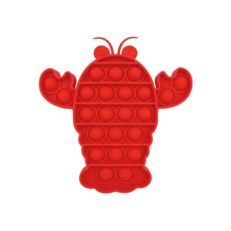 NEW! Sensory Pop It Toys Various Shapes and Colours! Lobster / Red Accessories