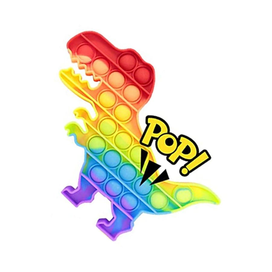 NEW! Sensory Pop It Toys Various Shapes and Colours! Rainbow Rex / Rainbow Accessories