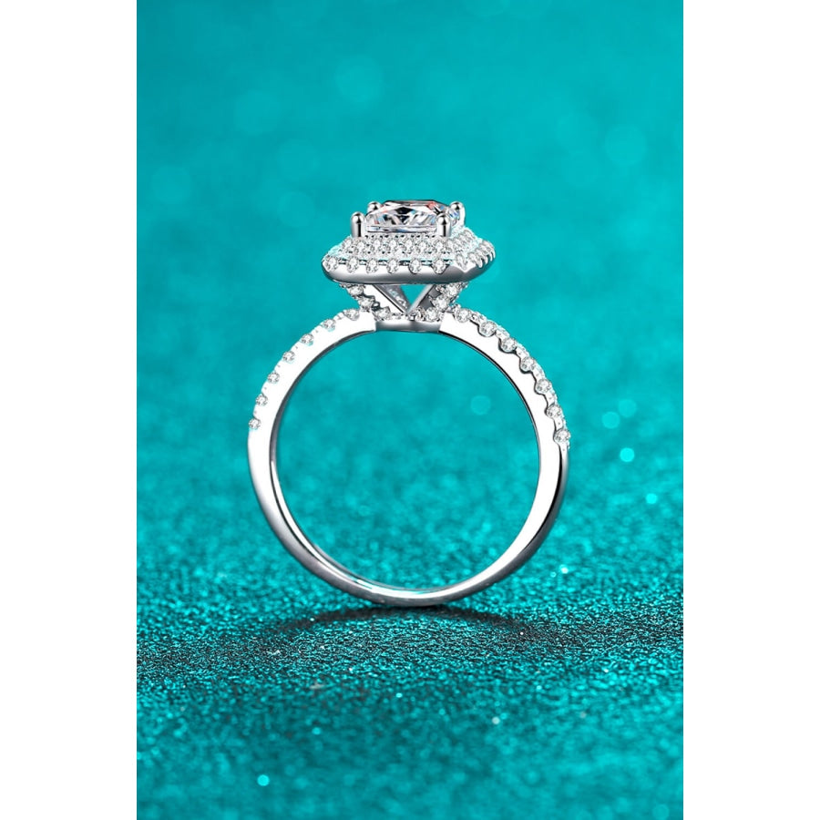 Sterling Silver 1 Carat Moissanite Ring