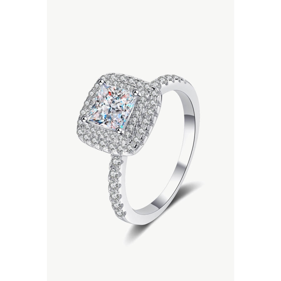 Sterling Silver 1 Carat Moissanite Ring