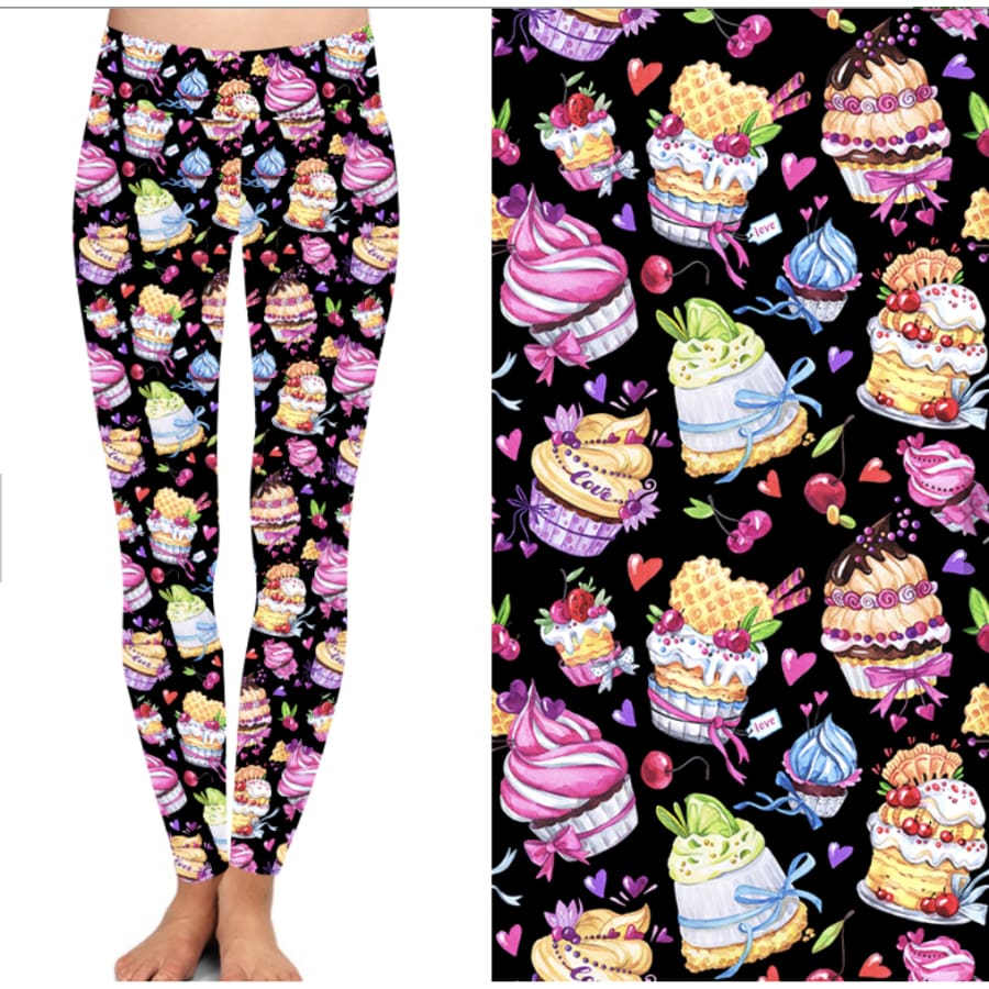 PREORDER Buttery Soft Leggings in Bold Prints Limited Quantities ETA late Dec! Sweet Treats / OS Leggings