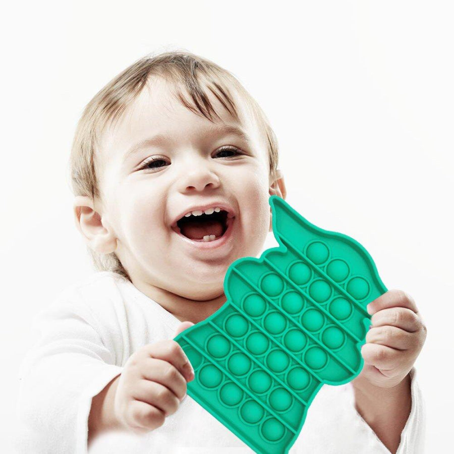 NEW! Cute Baby Sensory Pop It Toys Green Accessories