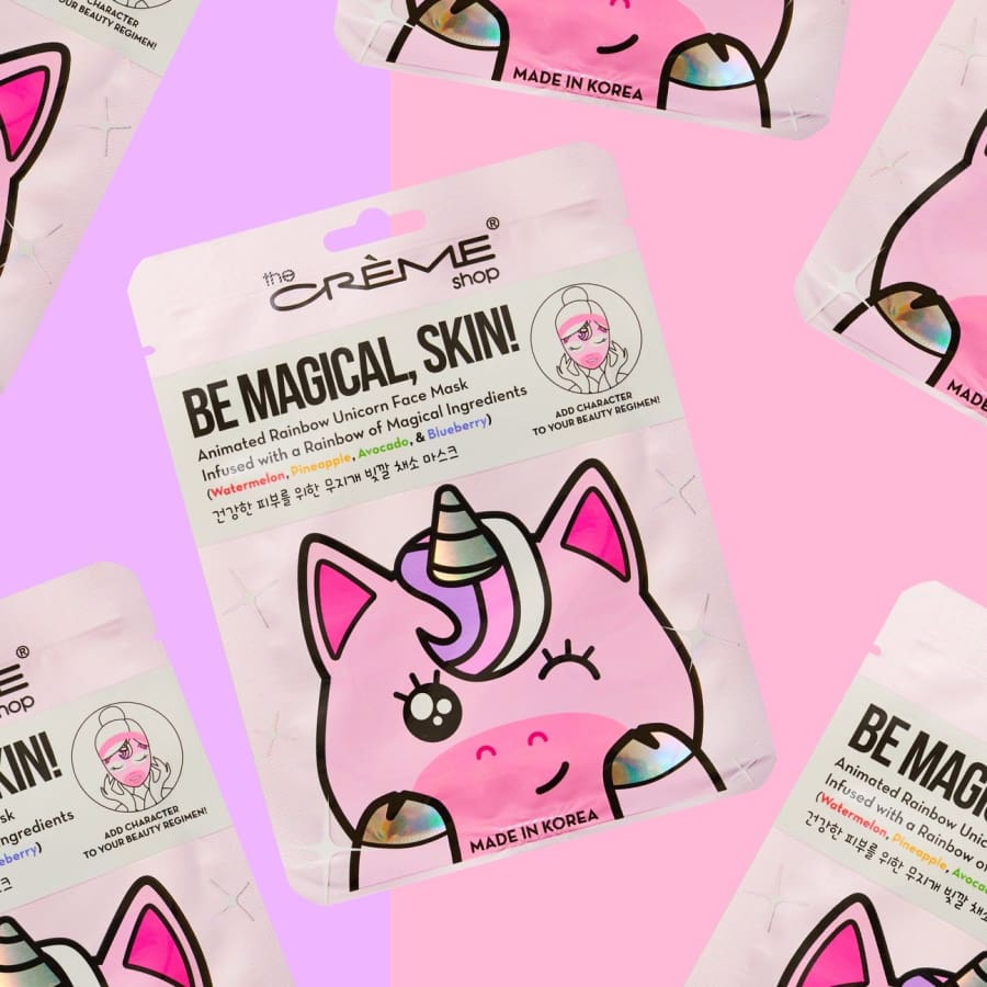 The Crème Shop - Be Magical Skin! Animated Rainbow Unicorn Face Mask Facial Mask