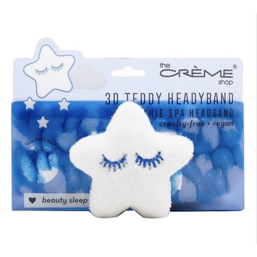 The Crème Shop Beauty Sleep 3D Teddy Headyband™ | Cruelty-Free & Vegan Headband