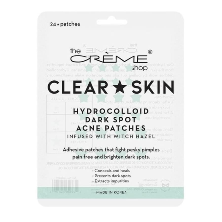 The Crème Shop - Clear ★ Skin Hydrocolloid Dark Spot Acne Patches Infused with Witch Hazel Clear ★ Skin Acne Patches