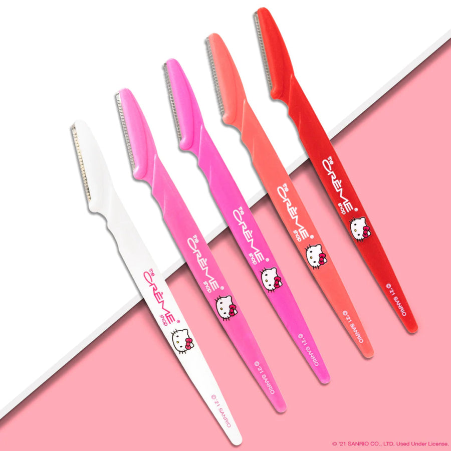 The Crème Shop Hello Kitty Dermaplane Razors - Set Of 5 Razors & Razor Blades