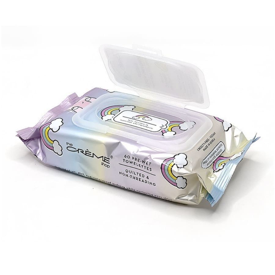 The Crème Shop Juicy Makeup Removing Wipes I Brightening Vitamin C - Unicorn (60-pack) Cleansing Wipes