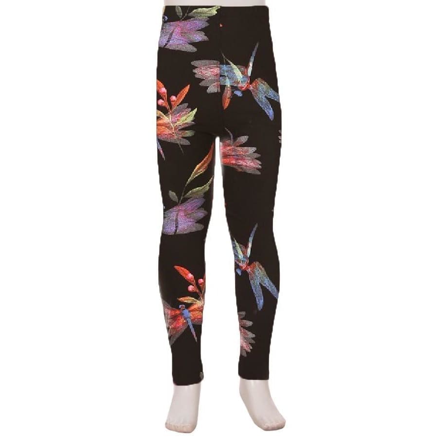 ALWAYS NEW PRINTS! Leggings in Yoga Waist (except where noted) Fun Prints and matching Adult/Kid sets! Vibrant Dragonfly / Curvy 2 Capri non