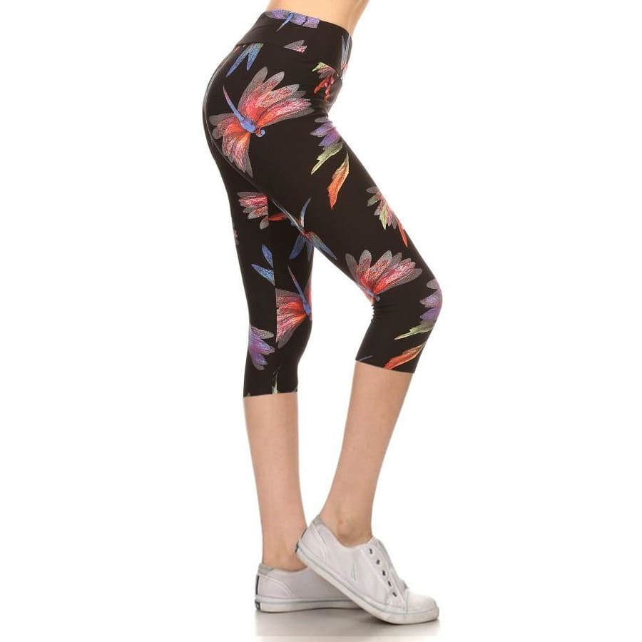 ALWAYS NEW PRINTS! Leggings in Yoga Waist (except where noted) Fun Prints and matching Adult/Kid sets! Vibrant Dragonfly / Curvy 2 Capri non