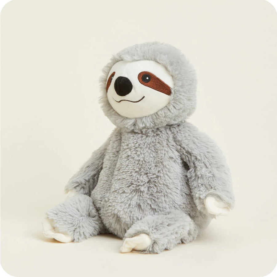 COMING SOON! Warmies Large 33cm - Plush Animals filled with Flaxseed and French Lavender - Gray Sloth Heat Pack