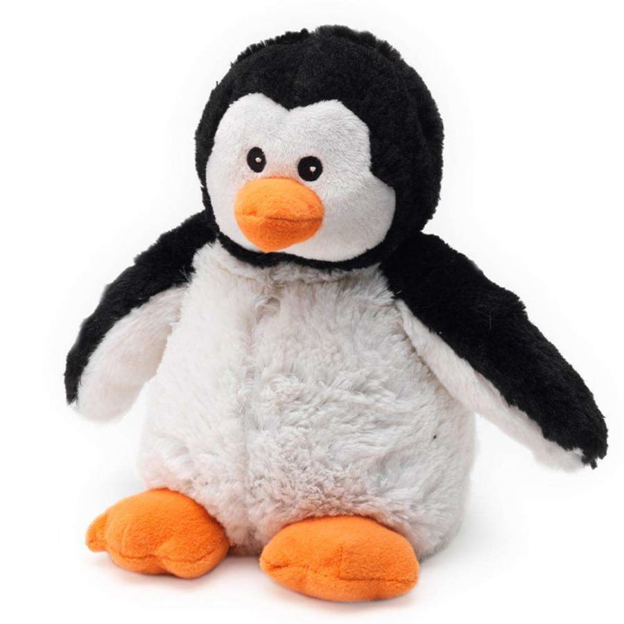 Warmies Large 33cm - Plush Animals filled with Flaxseed and French Lavender - Penguin Penguin Accessories