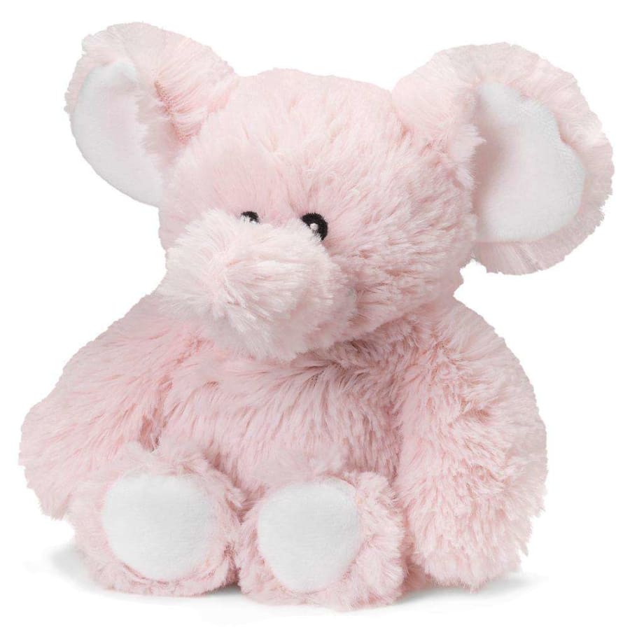 Warmies Large 33cm - Plush Animals filled with Flaxseed and French Lavender - Pink Elephant Pink Elephant Accessories