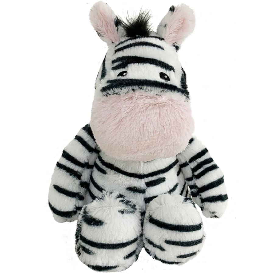 Warmies Large 33cm - Plush Animals filled with Flaxseed and French Lavender - Zebra Zebra Heat Pack