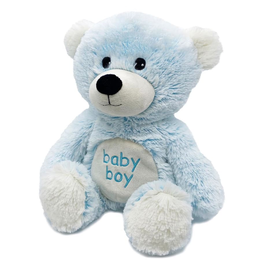 Warmies® Large 33cm Plush Animal - Baby Boy Bear Warmies