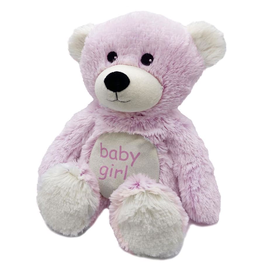 Warmies® Large 33cm Plush Animal - Baby Girl Bear Warmies